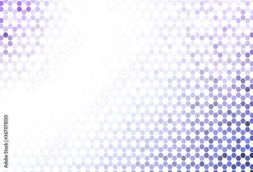 Light Multicolor vector background with set of hexagons.