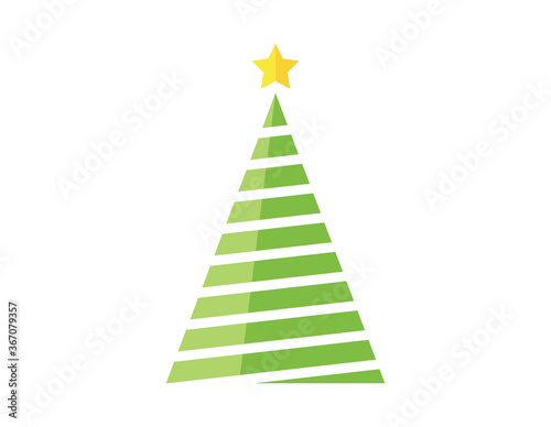 Vector christmas tree. Christmas tree icon. 