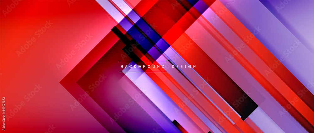 Dynamic lines on fluid color gradient. Trendy geometric abstract background for your text, logo or graphics Dynamic lines on fluid color gradient. Trendy geometric abstract background for your text, logo or graphics