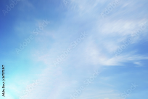 Blue sky clouds blurred during morning open view out windows beautiful summer spring and peaceful nature background.