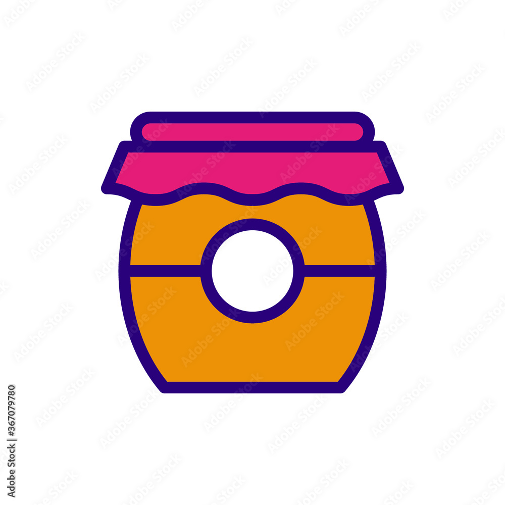 honey icon vector illustration filled outline style. food icon set. honey icon vector illustration filled outline style. food icon set.
