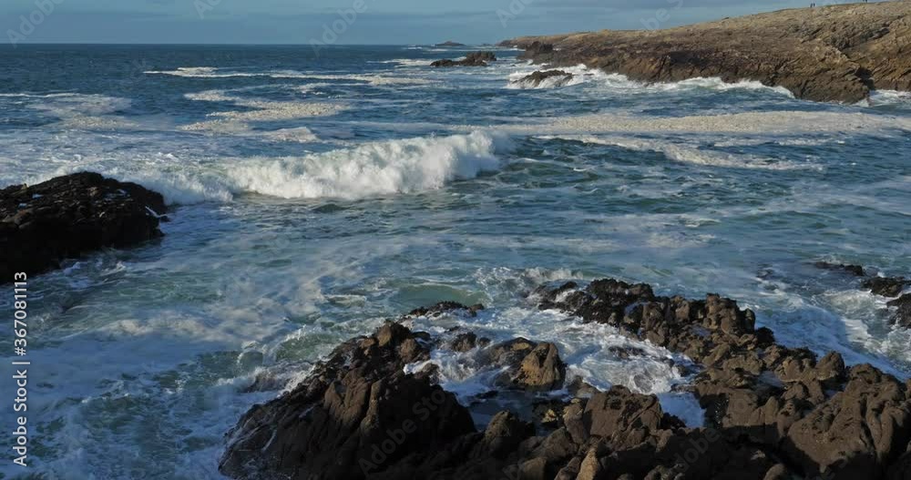 The Côte Sauvage, Quiberon peninsula, Morbihan, Brittany, France The Côte Sauvage, Quiberon peninsula, Morbihan, Brittany, France