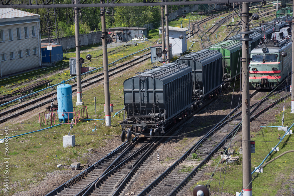 Obraz premium Rail freight cars
