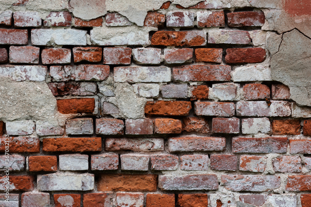 Obraz premium Weathered old brick texture