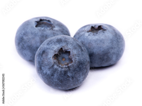 Group of blueberry isolated