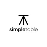 Simple Table T Letter Logo Design Idea