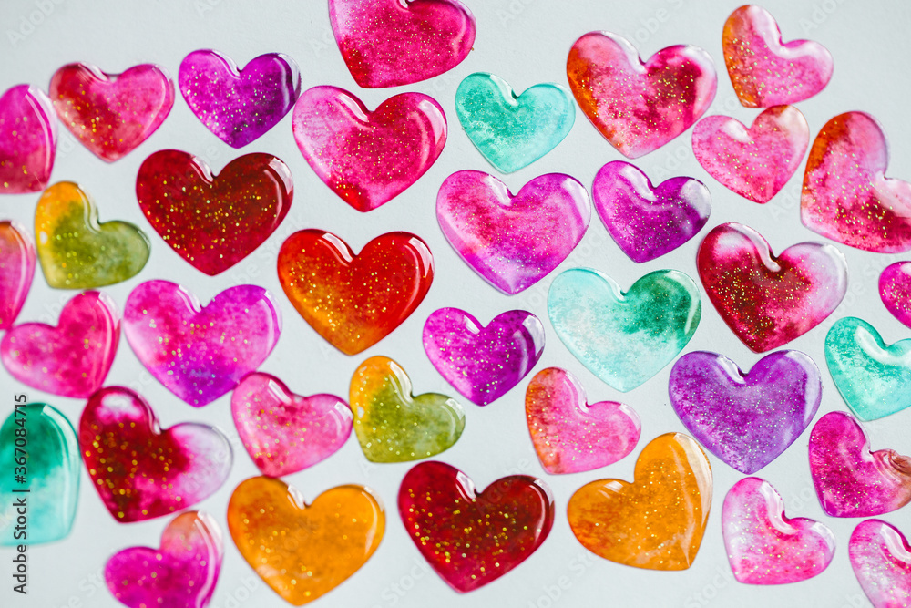 Love valentine's banner with hearts. Lovers heart concept. Valentines Day. Hearts Pattern. Love valentine's banner with hearts. Lovers heart concept. Valentines Day. Hearts Pattern.