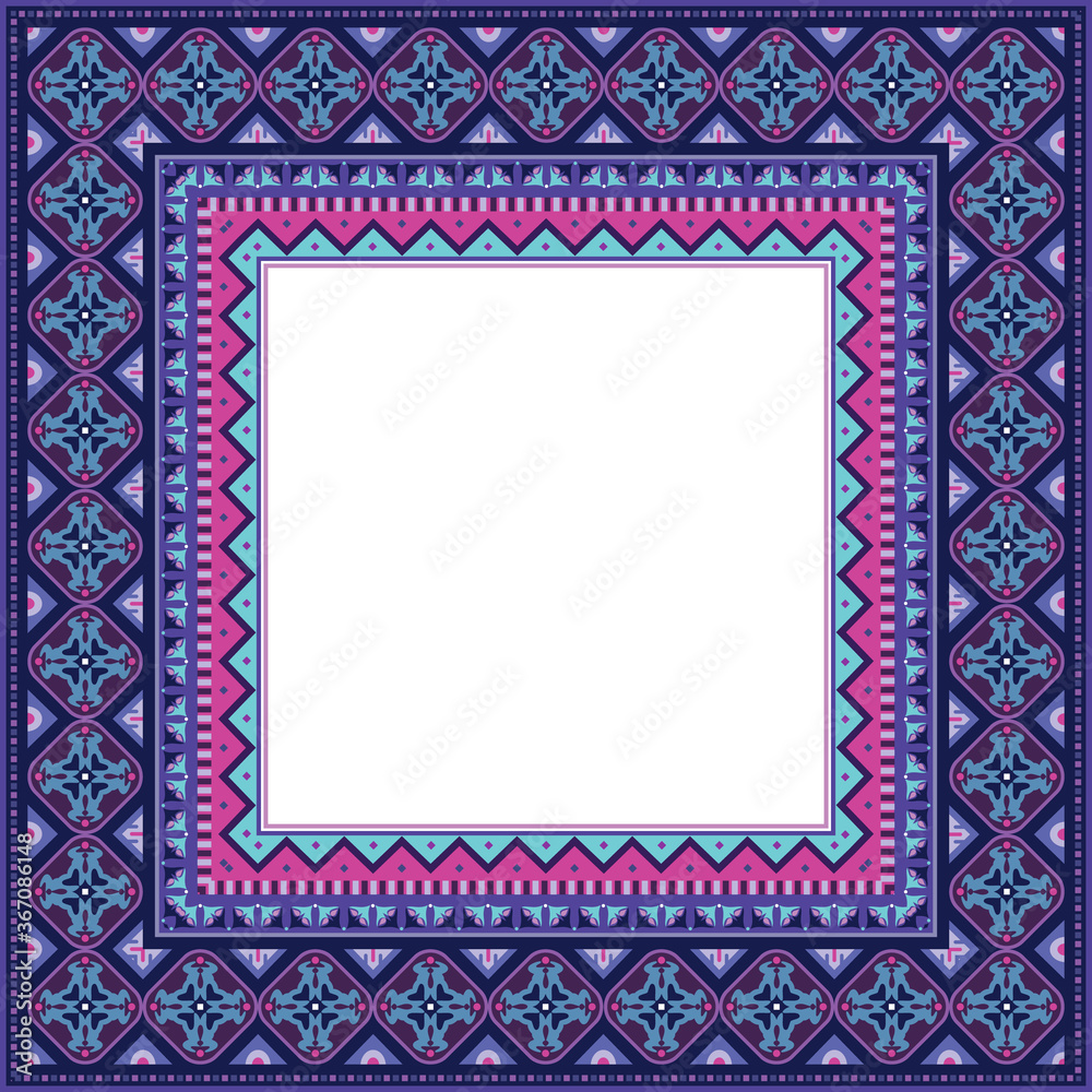 Vector decorative floral ethnic illustration Vector decorative floral ethnic illustration