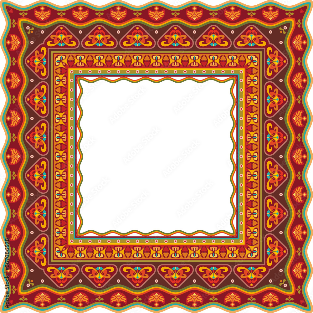 Vector decorative floral ethnic illustration Vector decorative floral ethnic illustration