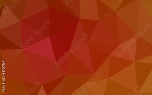 Dark Red vector polygonal template. Shining colorful illustration with triangles. A new texture for your web site.