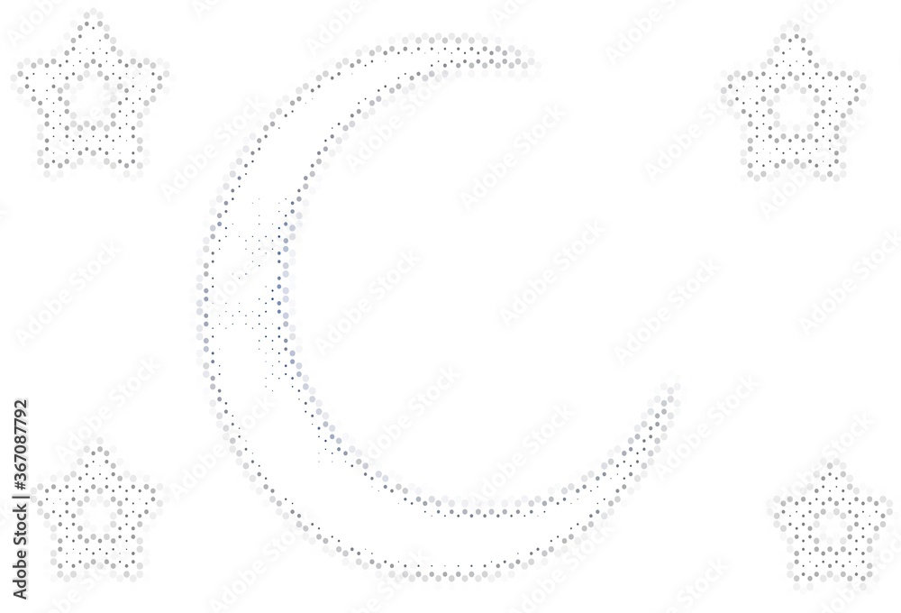 Light template with circles.