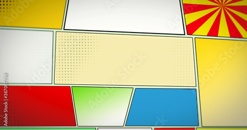 Fotografia Empty comic strip background