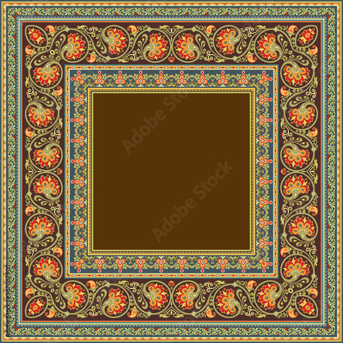 Vector decorative floral ethnic illustration