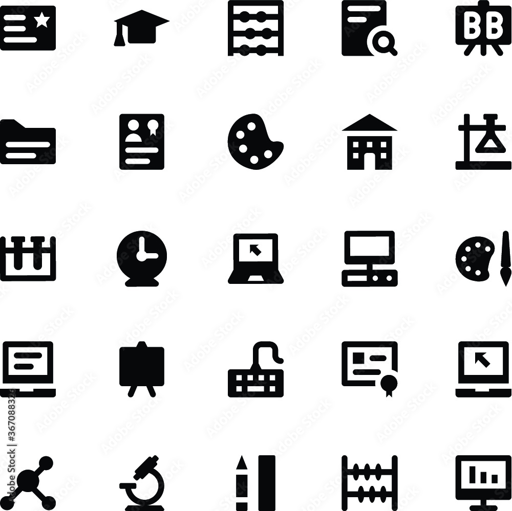 School and Education Vector Icons 7 School and Education Vector Icons 7