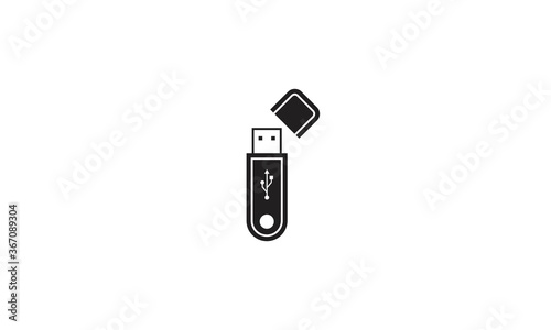 Flash stick storage device vector icon