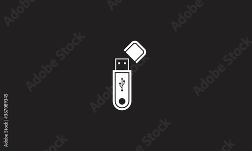 Flash stick storage device vector icon