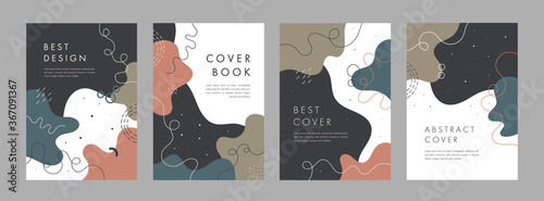 Set of abstract creative artistic templates. Universal cover Designs for Annual Report, Brochures, Flyers, Presentations, Leaflet, Magazine.