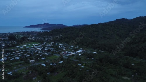 Tropical Paradise Village of Arawa Bougainville Island Papua New Guinea photo