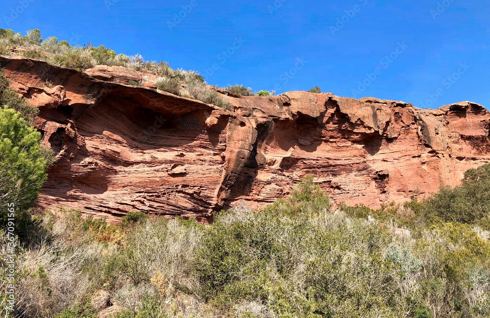 a rock for climbing up a rock for climbing up