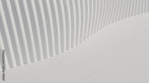 3d Rendering abstract white clear background