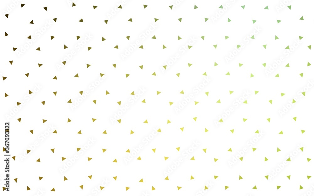 Dark Green, Yellow vector  abstract polygonal pattern. Shining polygonal illustration, which consist of triangles. Brand new style for your business design.