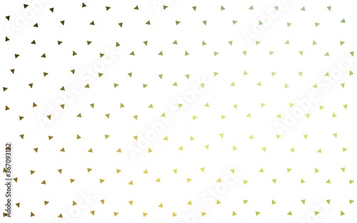 Dark Green, Yellow vector abstract polygonal pattern. Shining polygonal illustration, which consist of triangles. Brand new style for your business design.