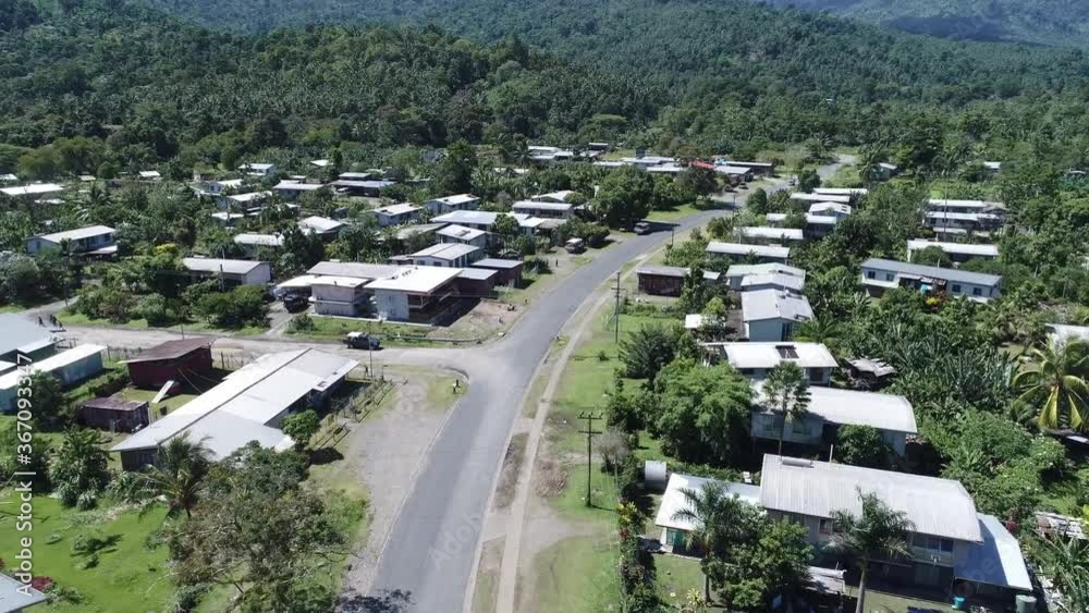Tropical Paradise Village of Arawa Bougainville Island Papua New Guinea