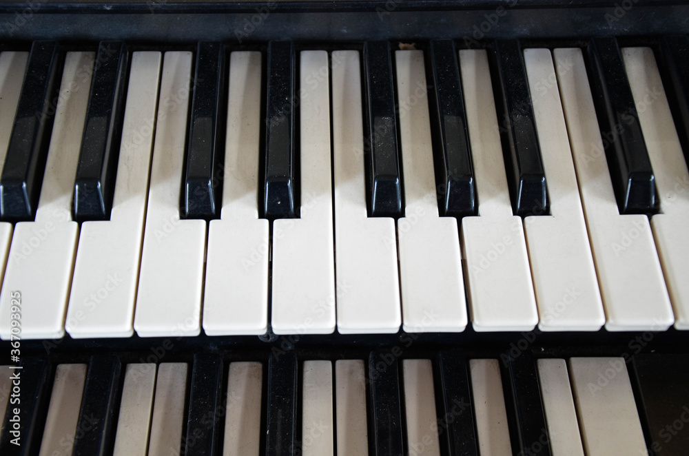 Yunlin, Taiwan - AGU 02, 2019: Electronic keyboard. Yunlin, Taiwan - AGU 02, 2019: Electronic keyboard.