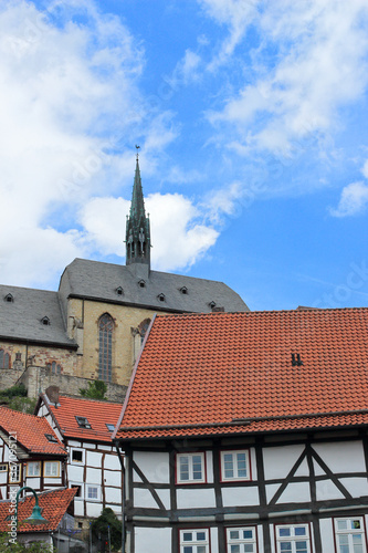 Die historische Altstadt von Warburg im Kreis Höxter, Deutschland.