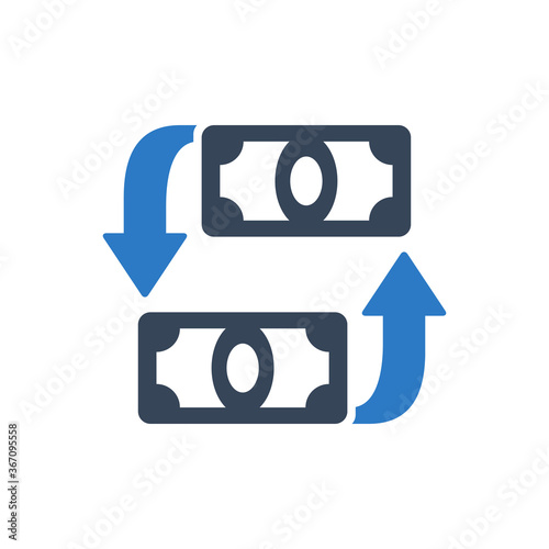 Currency exchange icon