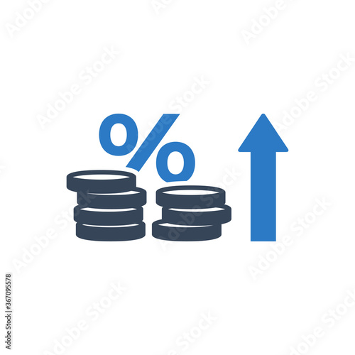 High interest rate icon
