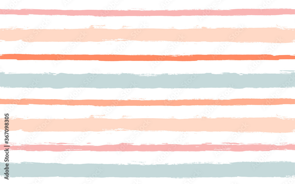 Hand drawn striped pattern, pink, orange and green girly stripe seamless background, childish pastel brush strokes. vector grunge stripes, cute baby paintbrush line backdrop Hand drawn striped pattern, pink, orange and green girly stripe seamless background, childish pastel brush strokes. vector grunge stripes, cute baby paintbrush line backdrop