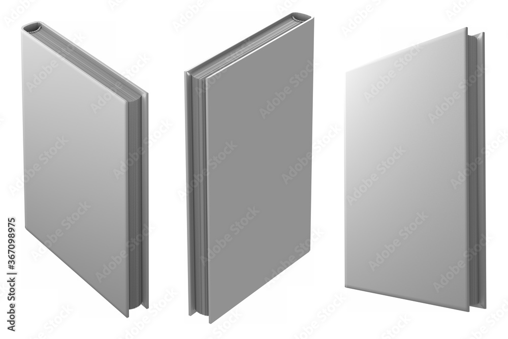 3d illustration of object - very detailed white book that is closed, knowledge concept isolated on white background 3d illustration of object - very detailed white book that is closed, knowledge concept isolated on white background