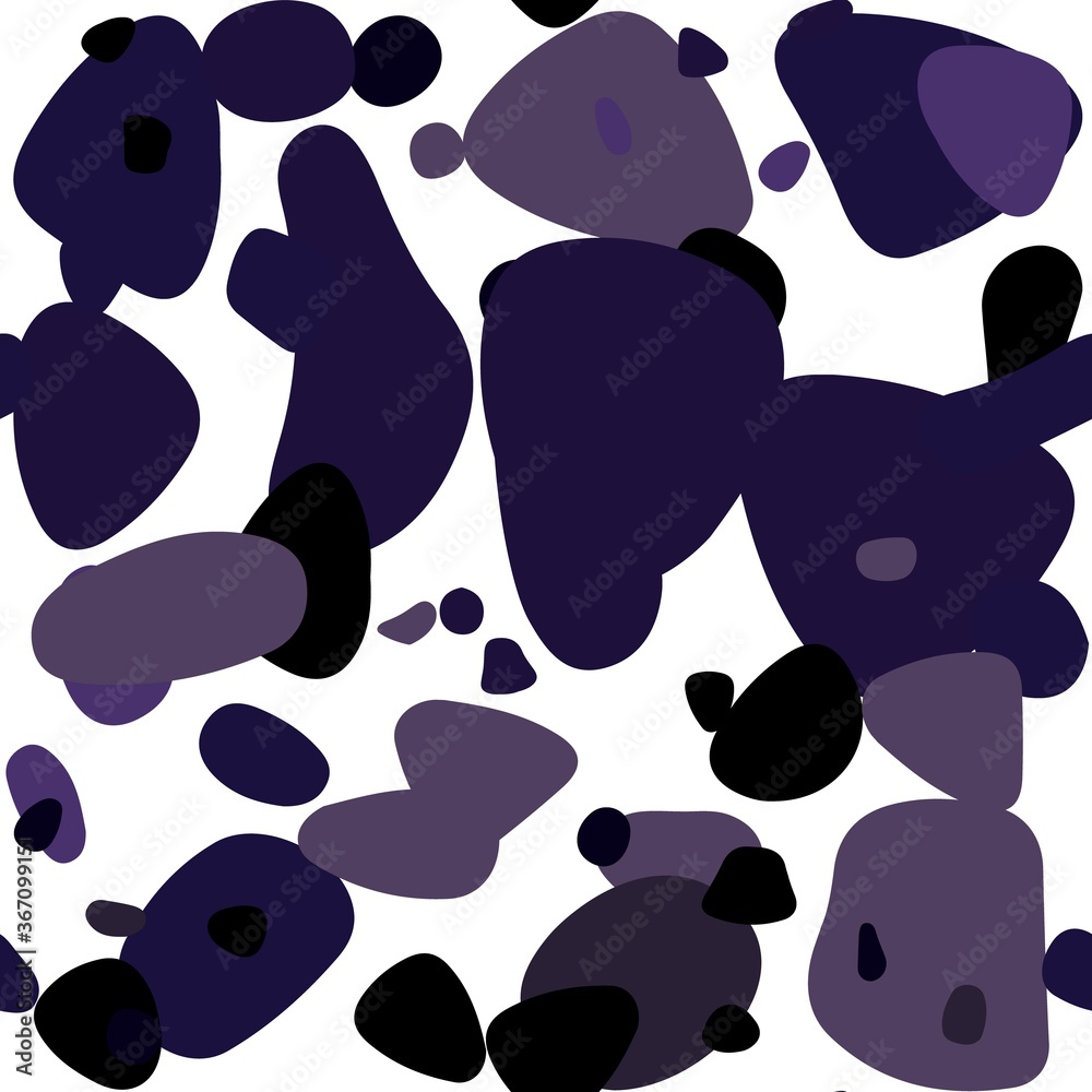 Fototapeta premium Dark Purple vector seamless texture with disks. Blurred decorative design in abstract style with bubbles. Design for wallpaper, fabric makers.