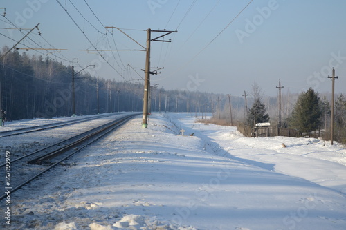 Railroad near Moscow, Russia