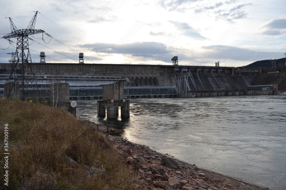 Krasnoyarsk hydro power plant, Divnogorsk, Krasnoyarsk, Russia