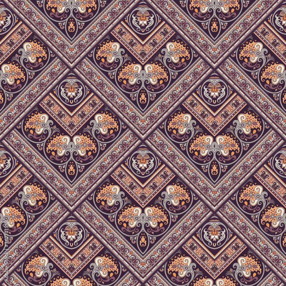 Vector nature patch pattern. Mosaic background Vector nature patch pattern. Mosaic background