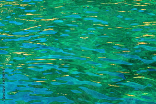  Beautiful green waters of chalkidiki sea 
