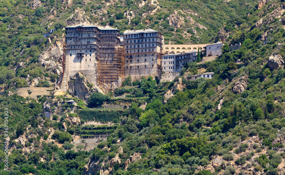  Simonos Petra monastery on Holy mount Athos 