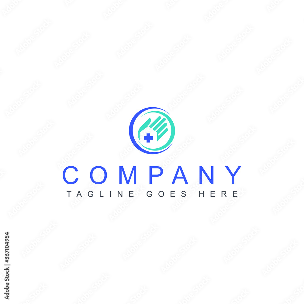House Care logo Template, Medical House Logo Vector House Care logo Template, Medical House Logo Vector