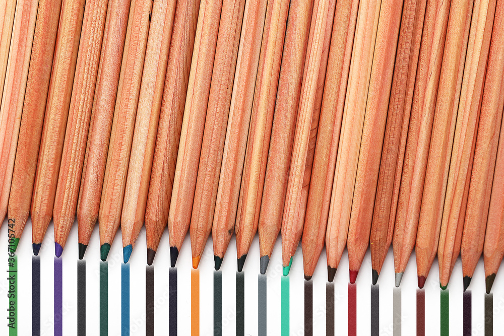 Fototapeta premium Still life color lead in close-up