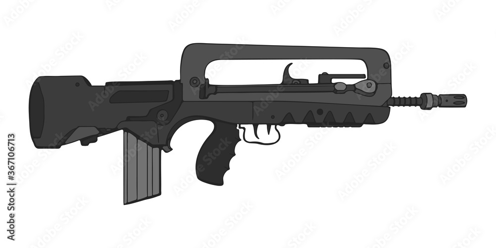 French bullpup-style assault rifle FAMAS