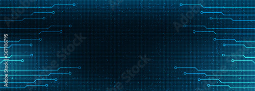Cyber Digital Microchip on Technology Background,Hi-tech Digital and security Concept design,Free Space For text in put,Vector illustration.