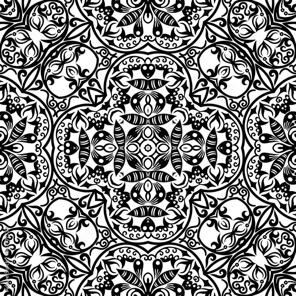 Vector ethnic hand drawn ornamental background. Vector ethnic hand drawn ornamental background.