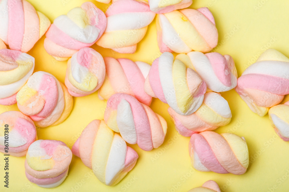 Marshmallow still life features candy