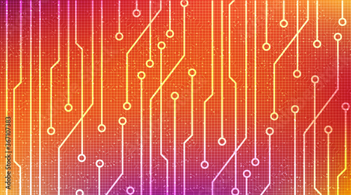 Modern Colorful Digital Circuit on Technology Background,Data and Future Concept design,Vector illustration.