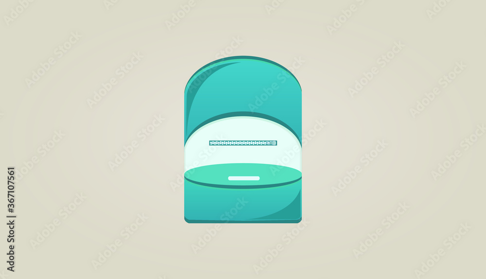 Vector Flat Backpack icon. Flat style. Bag Illustration. Vector Flat Backpack icon. Flat style. Bag Illustration.