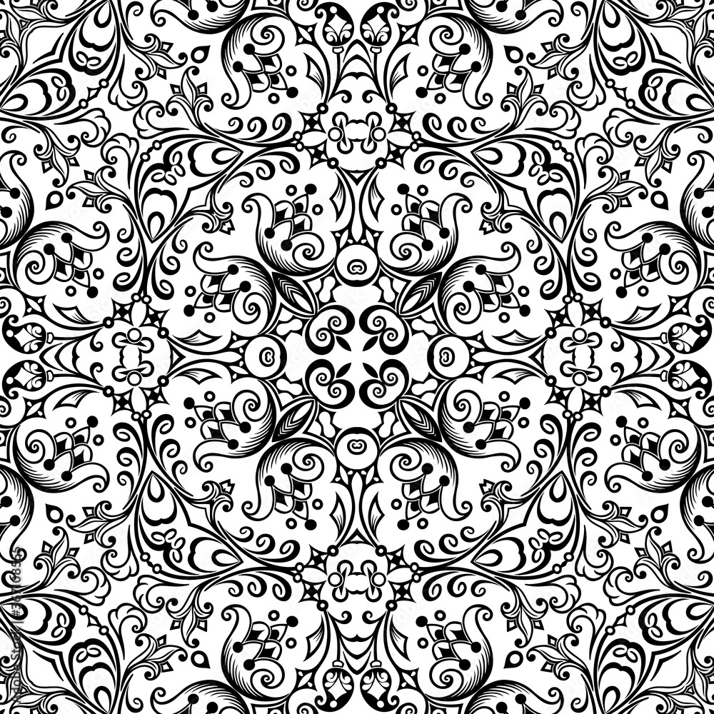 Vector ethnic hand drawn ornamental background. Vector ethnic hand drawn ornamental background.