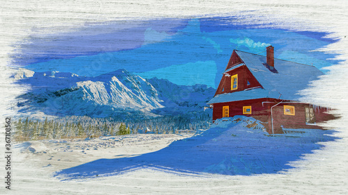 Cottage and winter in tatra...
