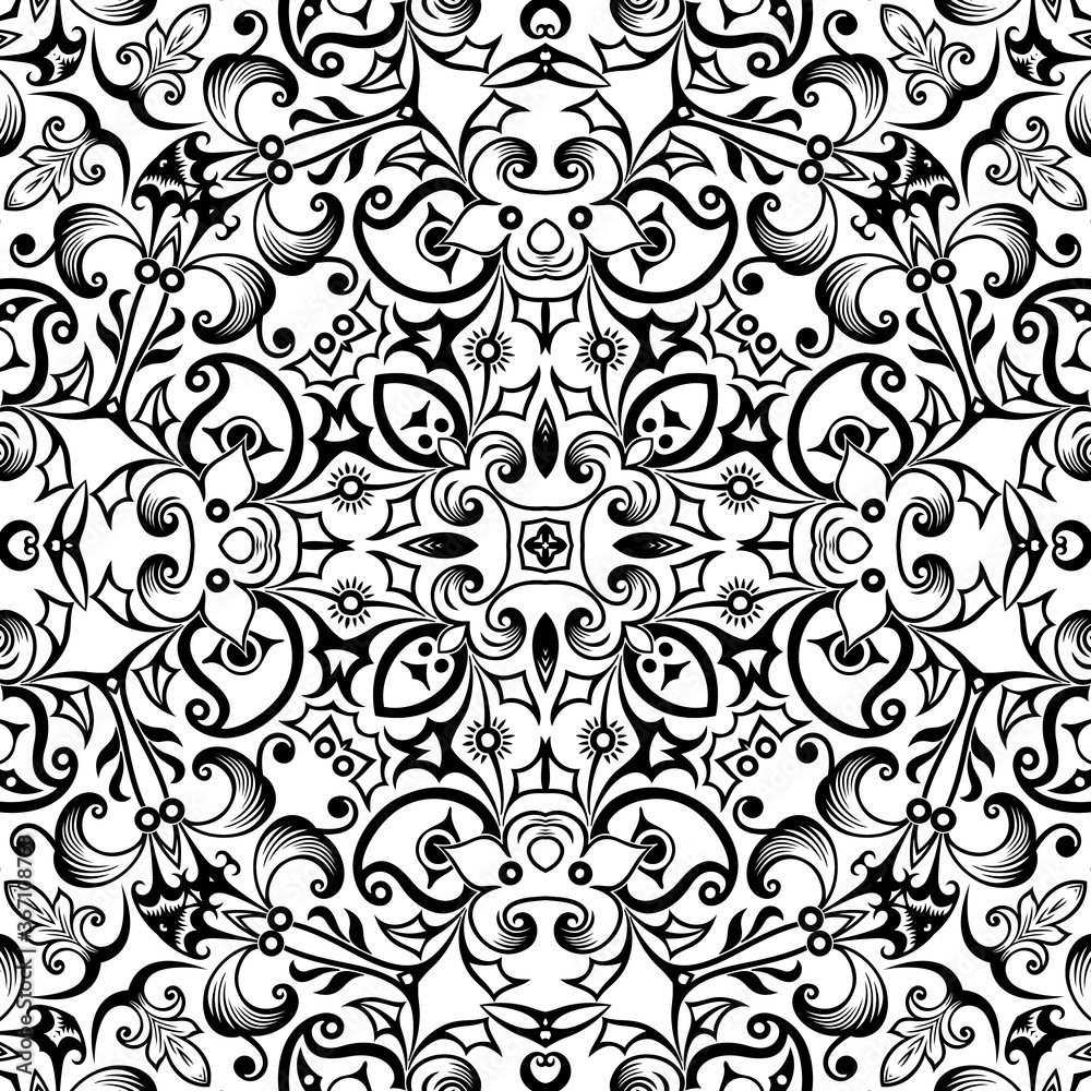 Vector ethnic hand drawn ornamental background. Vector ethnic hand drawn ornamental background.